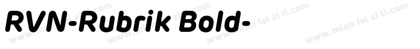 RVN-Rubrik Bold字体转换